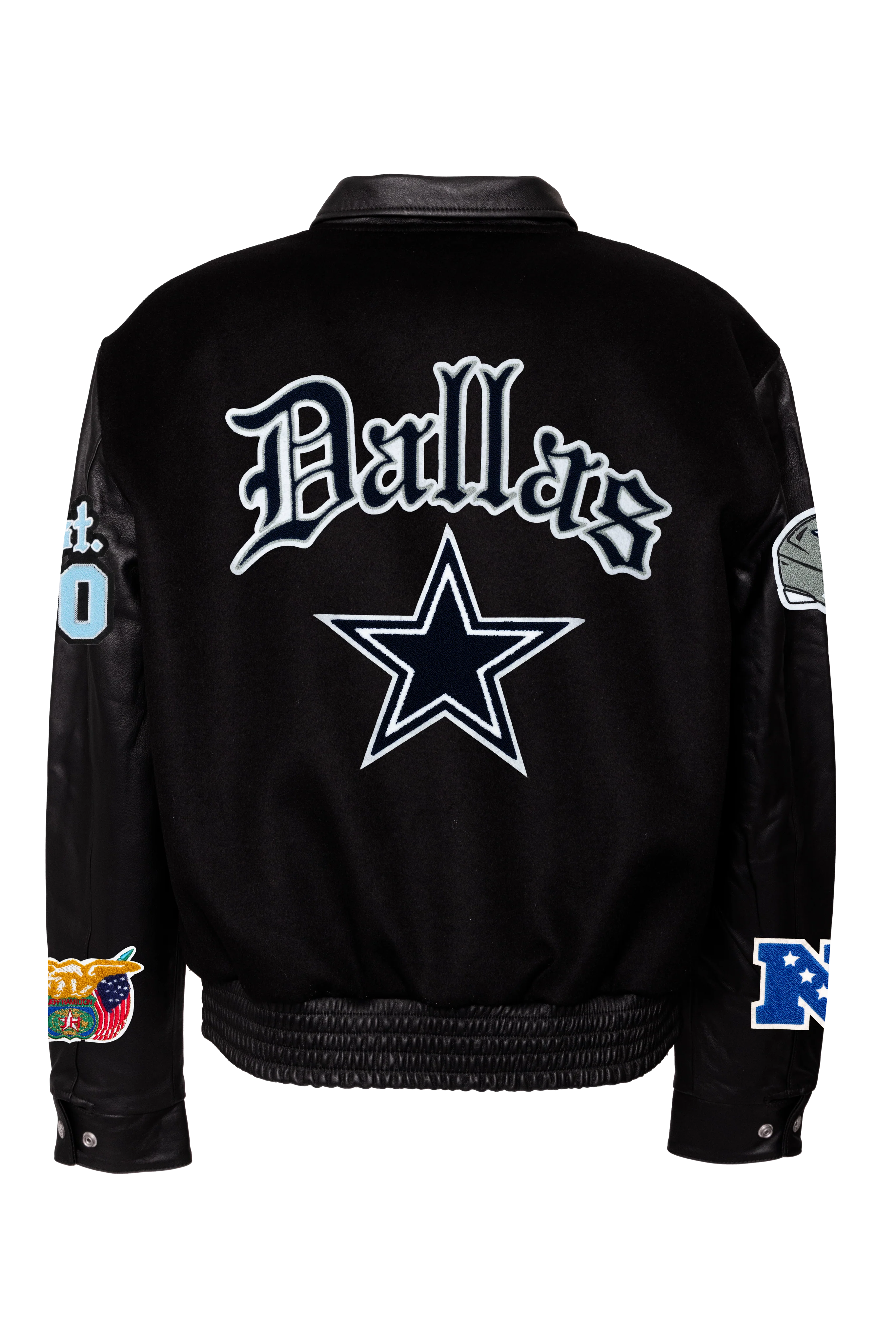 Dallas Cowboys Wool & Leather Old English Varsity Jacket