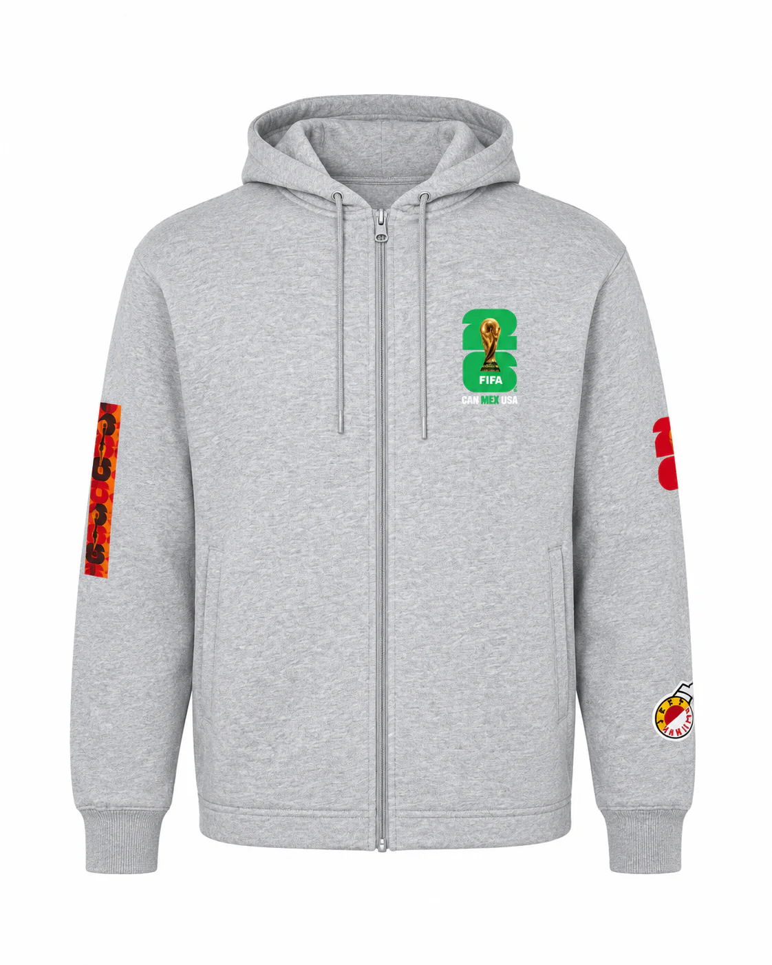 World Cup 2026 Mexico Cotton Zip Up Hoodie - Image 2