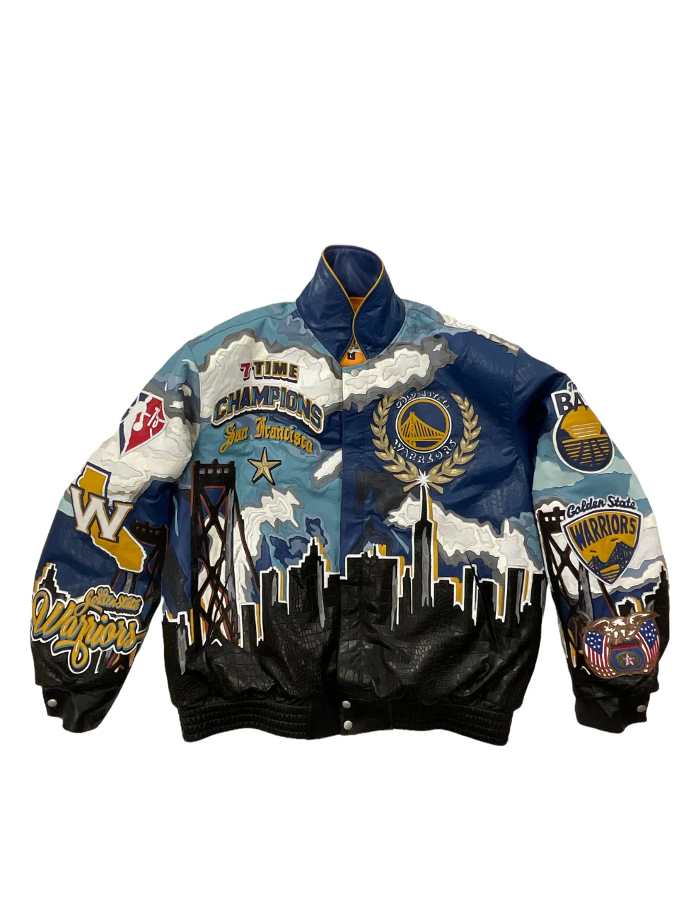 Golden State Warriors 7th Championship Leather Jacket - Image 10