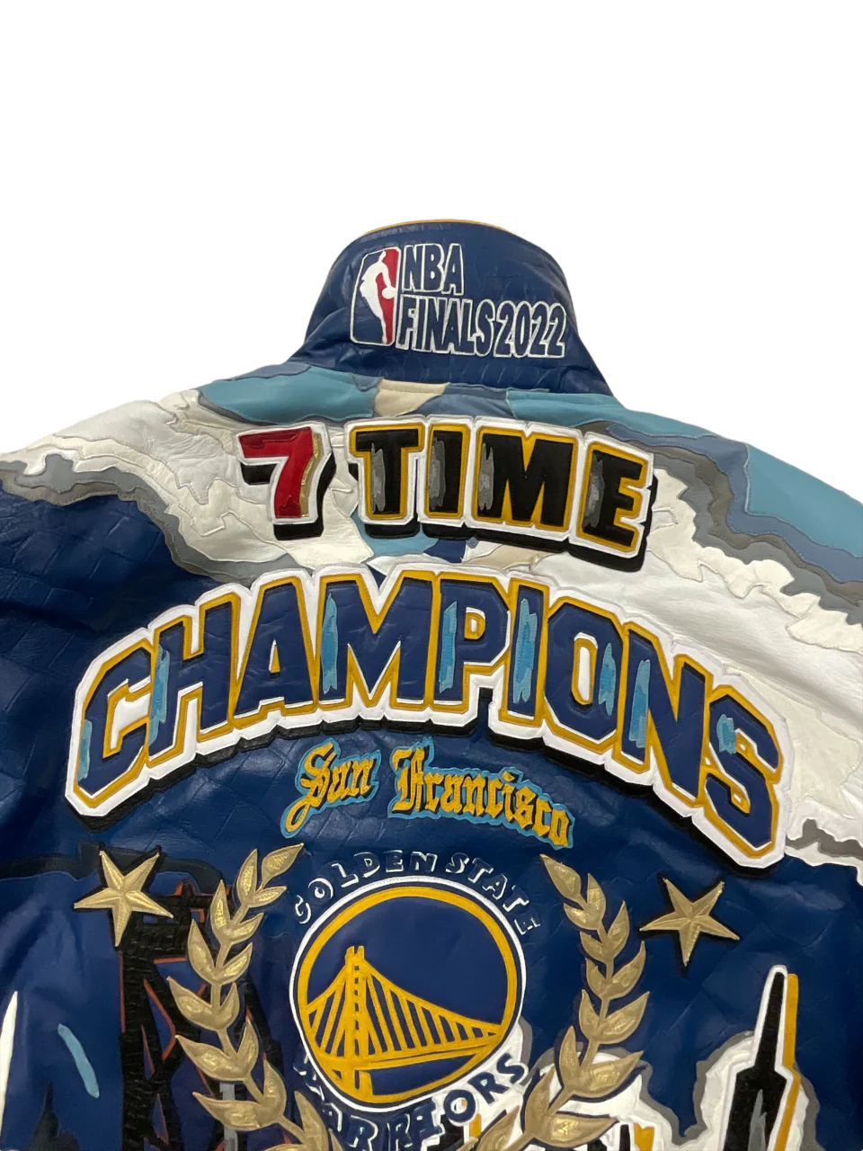 Golden State Warriors 7th Championship Leather Jacket - Image 3