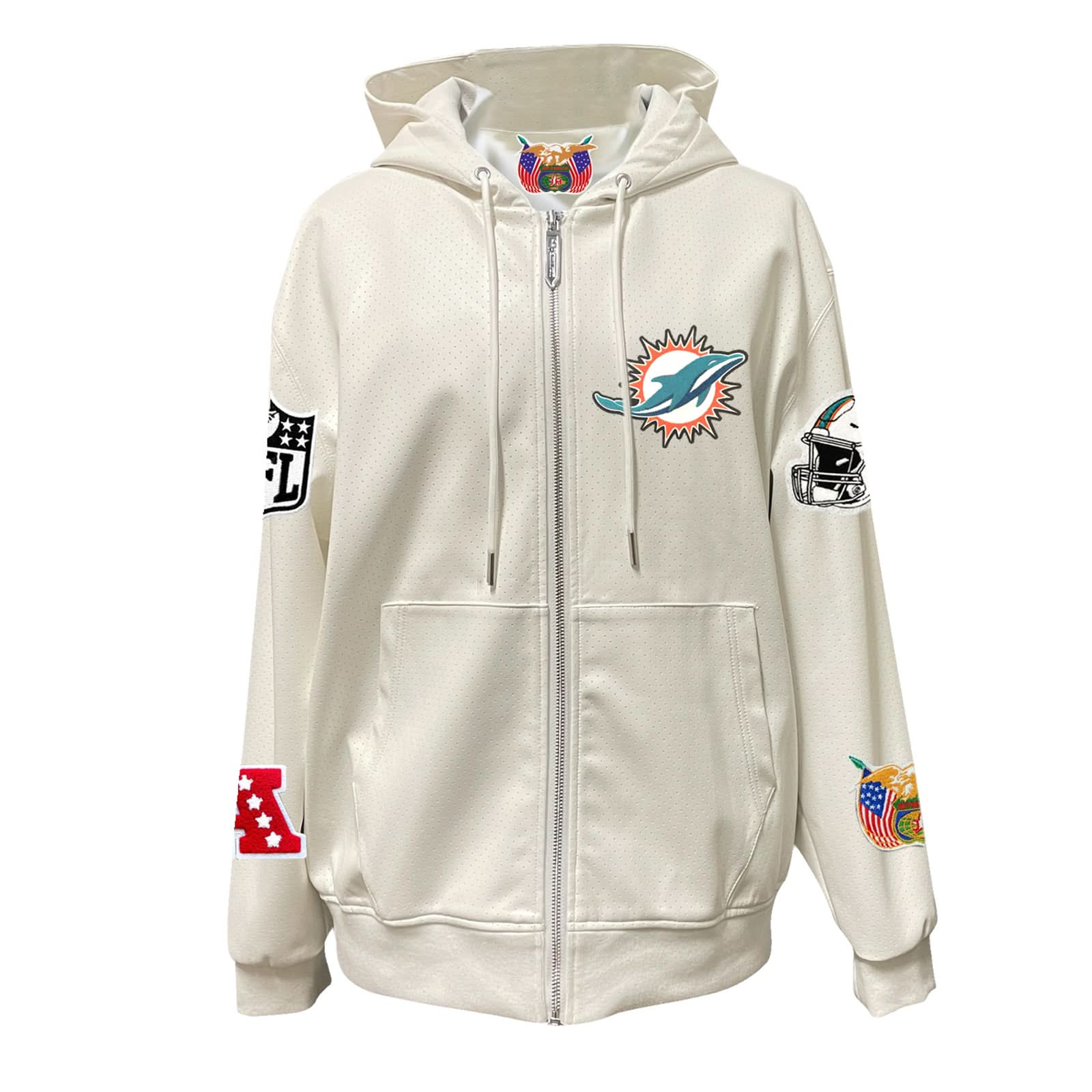 Miami Dolphins Zip-Up Jacket - Image 3