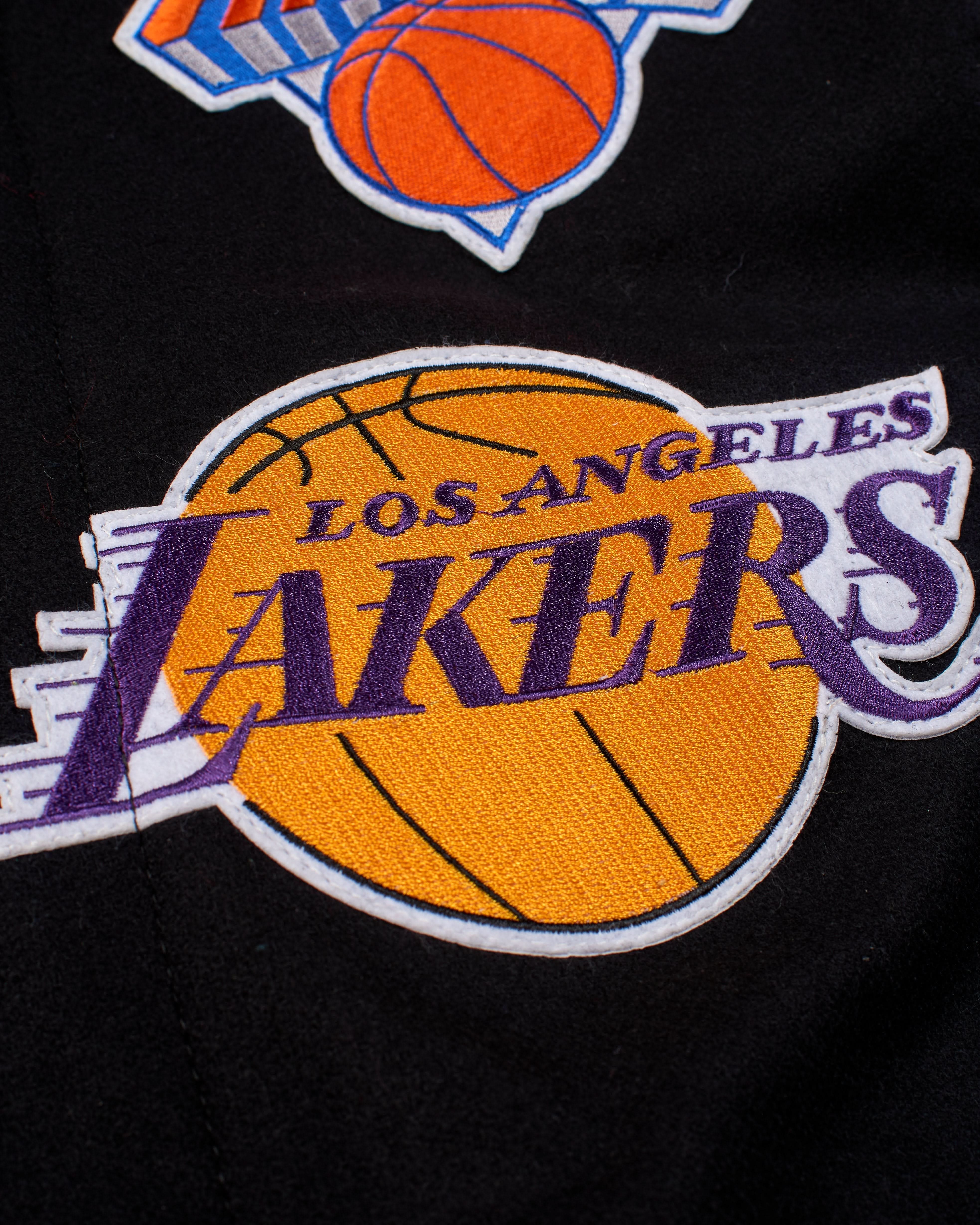 NBA Collage Wool & Leather Jacket - Image 8