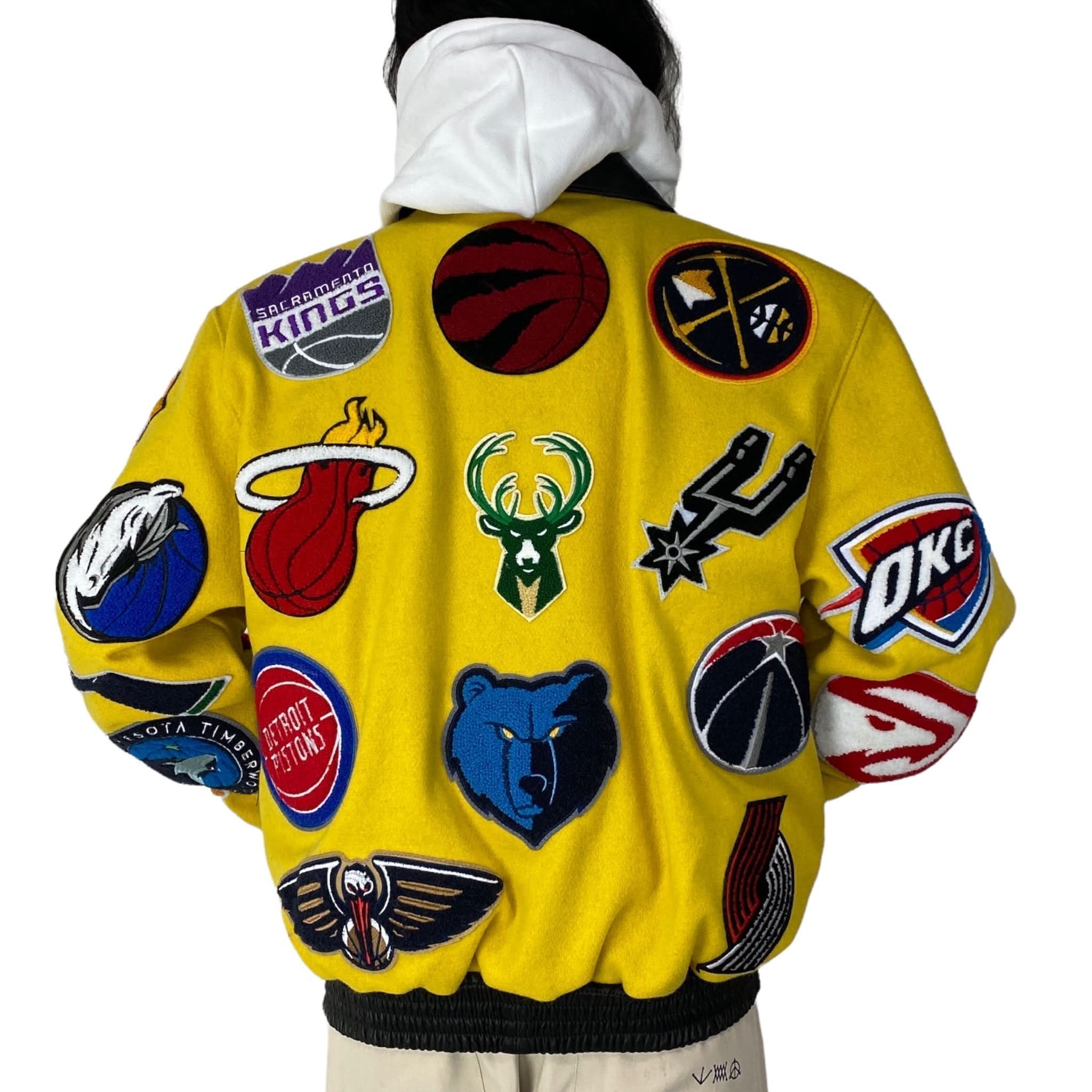 NBA Collage Wool & Leather Jacket - Image 30