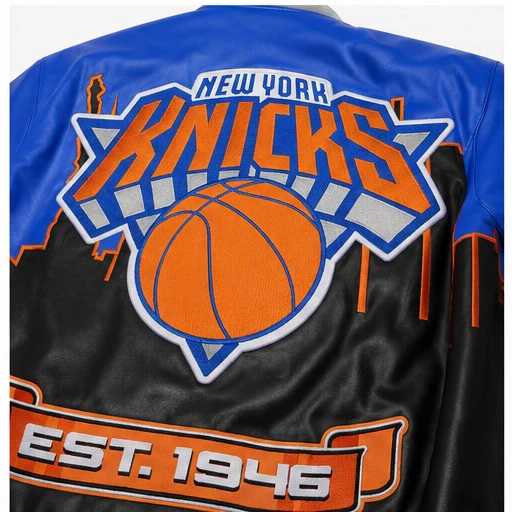 New York Knicks Skyline Vegan Leather Jacket - Image 3