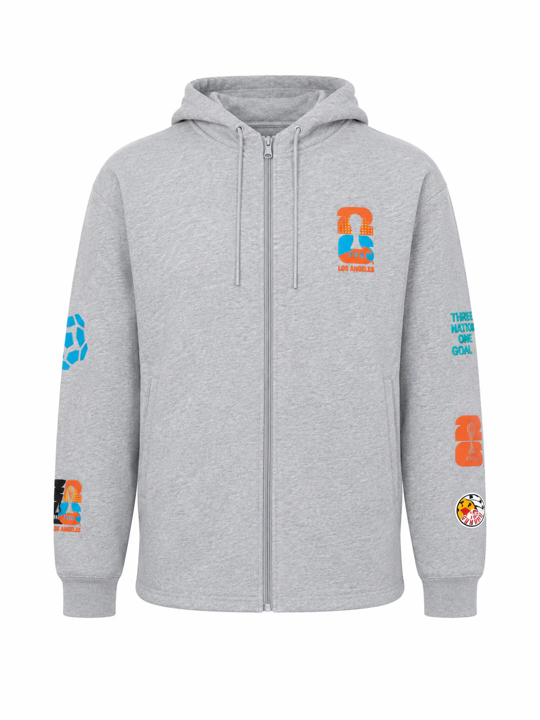 World Cup 2026 Los Angeles Cotton Zip Up Hoodie - Image 2