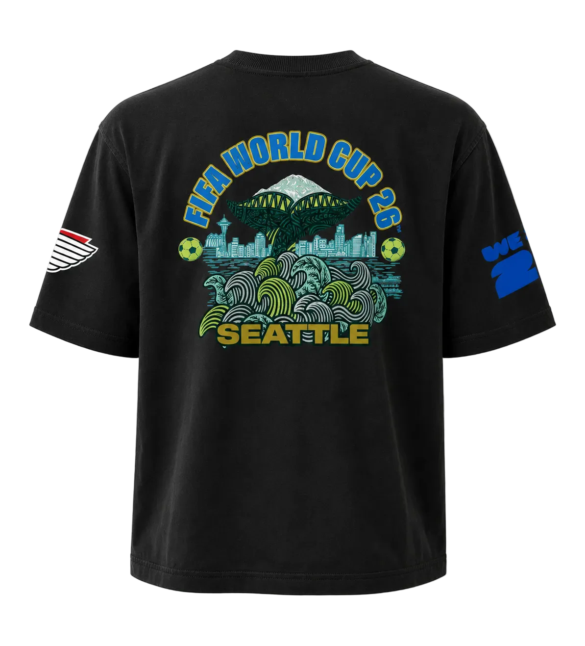 World Cup 26 Black Trophy Tee – Seattle
